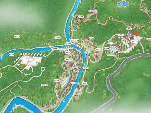 石景山结合景区手绘地图智慧导览和720全景技术，可以让景区更加“动”起来，为游客提供更加身临其境的导览体验。